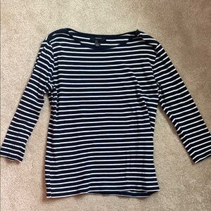Forever 21 Blue and White Shirt